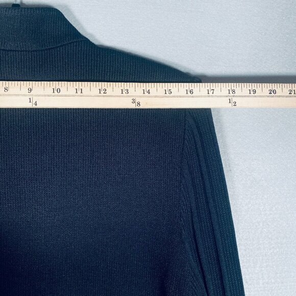 Vintage St John Jacket Womens 8 Black Full Zip Blazer Ribbed Sleeves Old Money - Picture 7 of 10